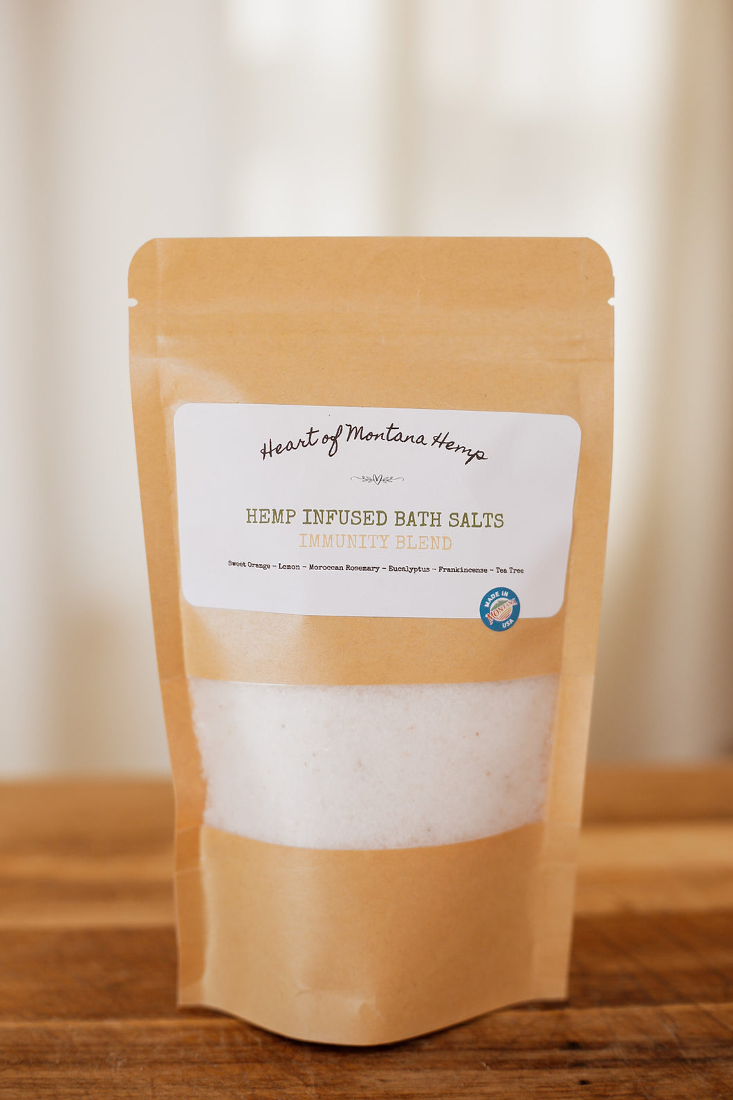 Immunity Blend- Hemp Infused Bath Salts - Ultimate recovery and aid in colds, flu's and overall health. Relax & Recover
